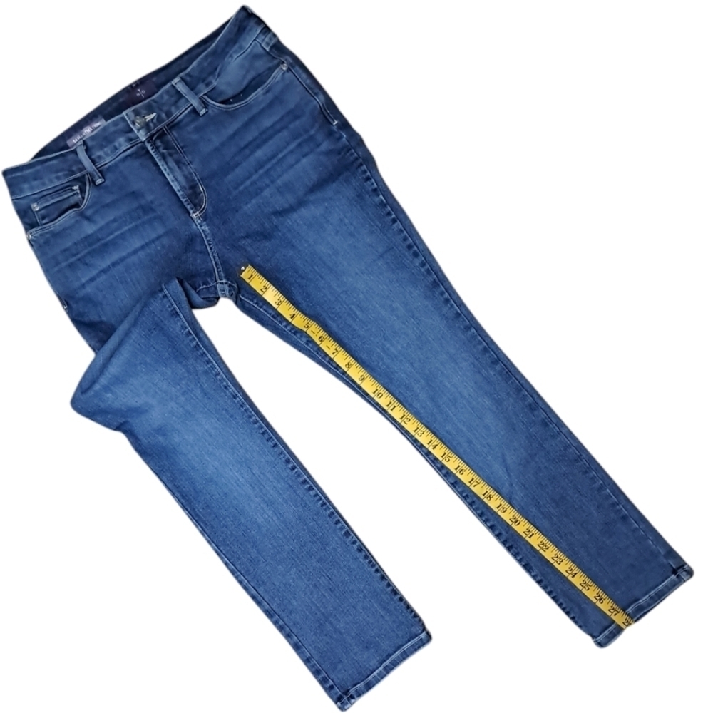 NYDJ Samantha Slim Jeans 12 Petite Quinn Wash Comfort Stretch Lift Tuck - Picture 10 of 15
